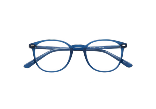 Blue Eyeglasses Isolated with Transparent Background Style Object