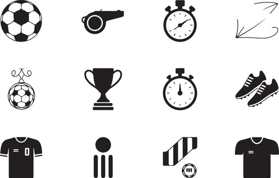 Football and Timer Icons

