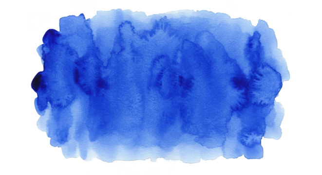 Blue Watercolor Stain Graphic Blob Blotch Ink Art Texture Background - Powered by Adobe