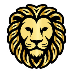 Powerful King Lion Crest Logo with Royal Crown, Bold Mane, and Shield Outline for Luxury, Gaming, or Mascot Branding.