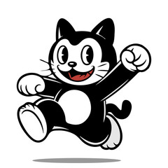 A happy cat animal vector illustration