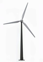 wind turbine on white background, Wind turbine isolated on transparent background