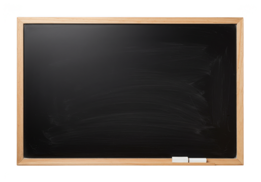 Chalkboard Photo with Chalk School Board Background Isolated Education