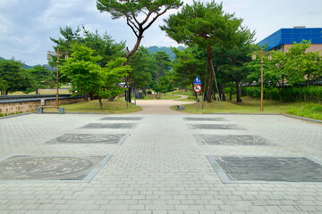 Jeongnimsa Temple Site Courtyard Path