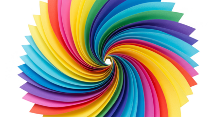 Colorful Rainbow Spiral Abstract Illustration Vibrant Background
