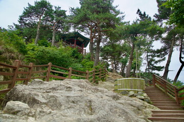 Looking Up at Nakwaam Rock Pavilion
