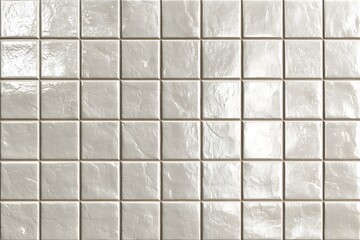 Elegant White Square Tiles Modern Wall and Floor Mosaic Design