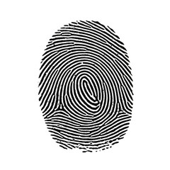 Colorful Biometric Fingerprint Scan Identity Security Authentication Access PNG