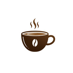 Obraz premium Coffee Cup Isolated Illustration Hot Caffeine Beverage Aroma Morning