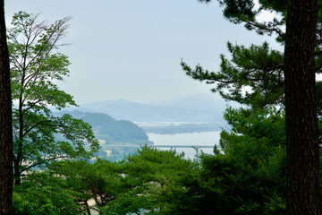 View of Geum River from Sajaru Pavilion