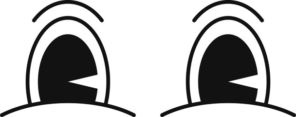 Retro Cartoon Eye Element