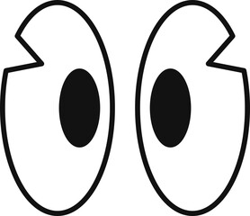 Retro Cartoon Eye Element