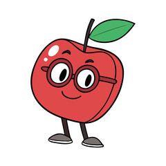 Red apple isolated