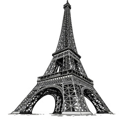 Eiffel Tower Paris France Landmark Travel Architecture Transparent PNG
