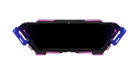 Futuristic HUD Frame Technology Digital Display Tech Element Isolated