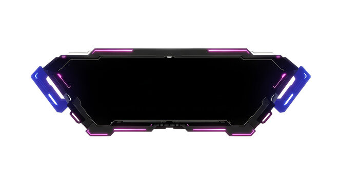 Futuristic HUD Frame Technology Digital Display Tech Element Isolated