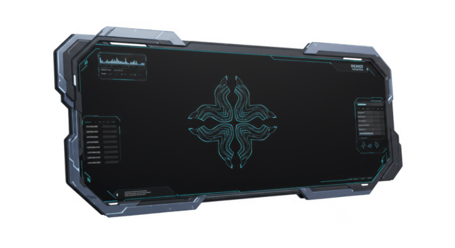 Futuristic Display HUD Screen Panel Digital Technology Interface