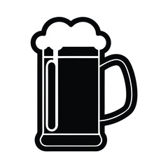 Beer Mug Icon Outline Vector Illustration