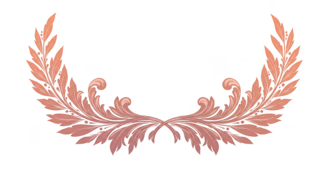 Golden Leaf Laurel Wreath Vector Plant Branch Decoration