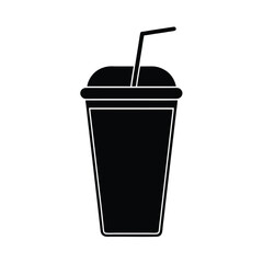 Smoothie Cup Icon Outline Vector Illustration