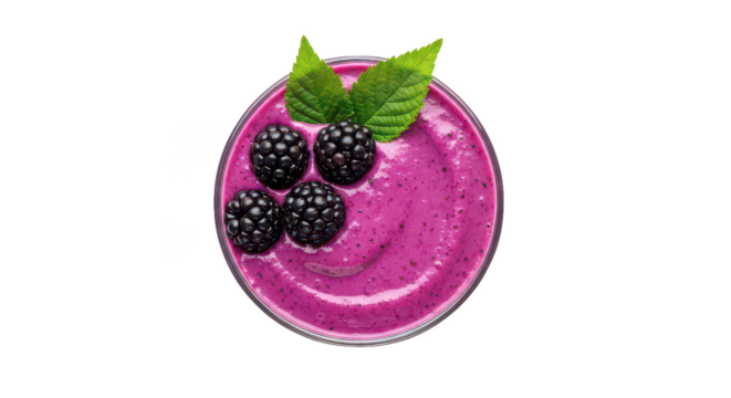Delicious Blackberry Smoothie Bowl