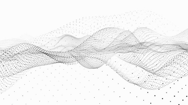 Dot pattern flow seamless graphic background. Polka dot pattern template Monochrome dotted texture with black and white