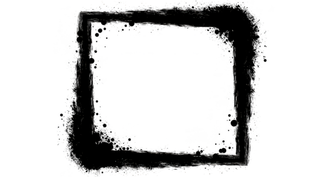 Glitch Frame Border Rectangle Noise Digital Error Transparent Background