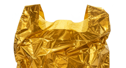 Golden Foil Texture a Shiny Metallic Background on Transparent