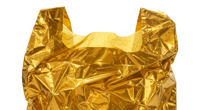Golden Foil Texture a Shiny Metallic Background on Transparent