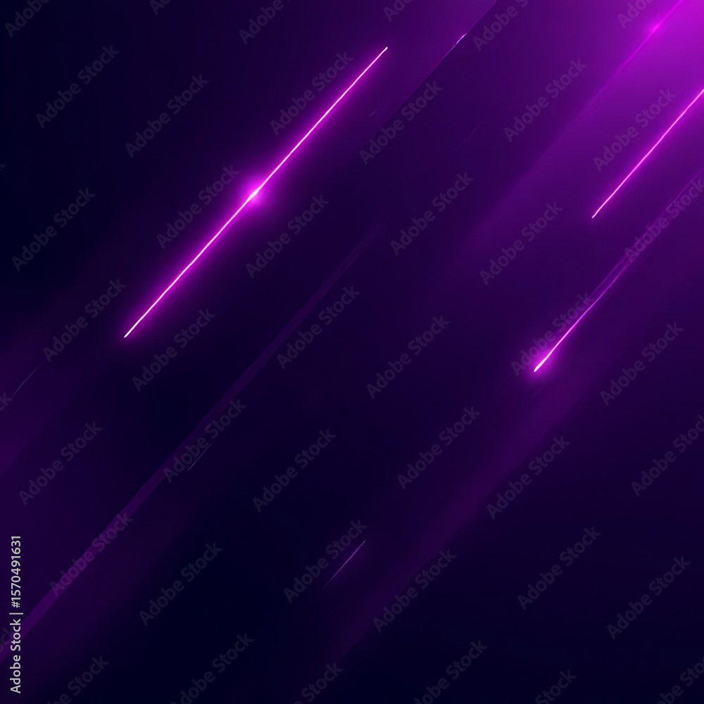 Poster abstract background with glowing purple diagonal lines and streaks on a dark gradient backdrop with 