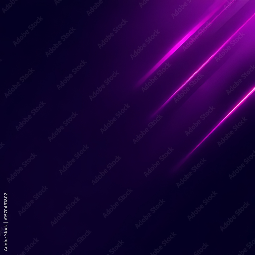 Aufkleber abstract dark purple background with diagonal bright neon pink lines and gradient effect for design 