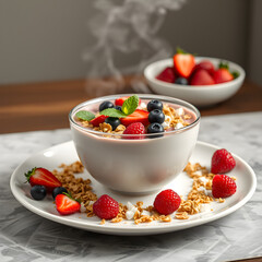 muesli with berries