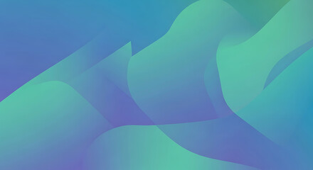 Abstract Teal and Green Gradient Background: Fluid Design Texture