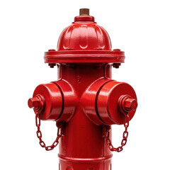 A vibrant red fire hydrant, a crucial piece of urban infrastructure, ready to provide water for emergency services and public safety.