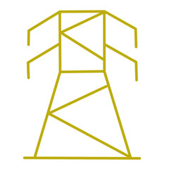 Electricity tower icon vector