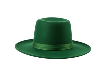 Green St Patricks Day Hat Isolated on Transparent Background