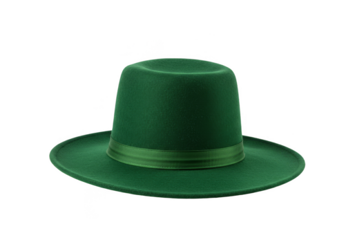 Green St Patricks Day Hat Isolated on Transparent Background