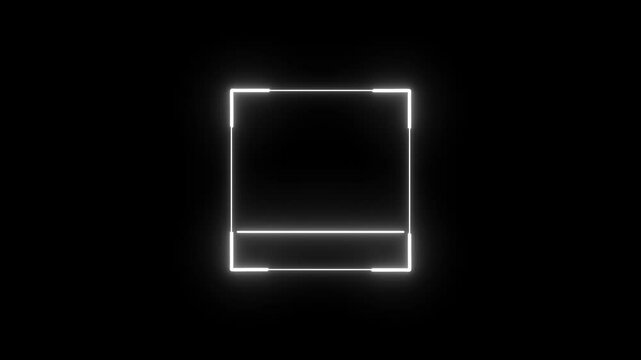 Scanning the QR code icon animation, QR code being scanning concept. lock secure security icon on black background	