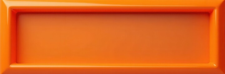 Glossy, thin, vibrant orange frame, sharp angles, simple design, photo frame, slim frame