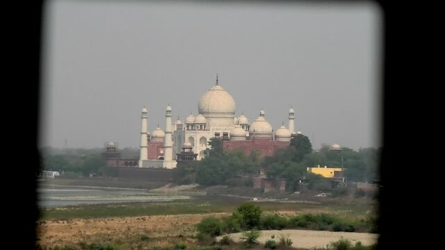 Taj Mahal seen from Agra Fort, Agra, Uttar Pradesh, India | UNESCO World Heritage Site