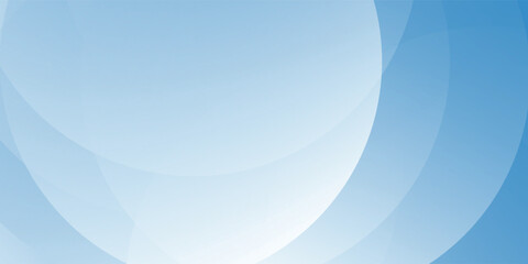 Fototapeta premium Minimalist banner background blue gradations abstract memphis circle shape. futuristic tecnology banner vector eps10