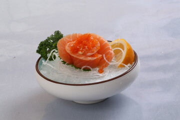 food, japanese cuisine, delicious, salmon sashimi