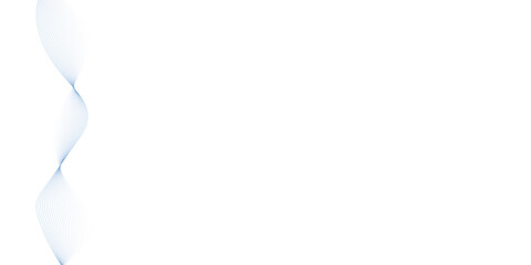 Minimal abstract line waves in light blue flowing across white background stylish elegant digital motion design for presentation banner graphics.
