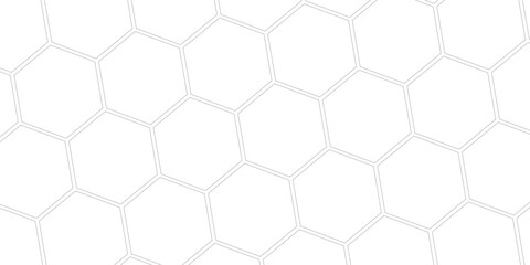 Abstract hexagon pattern in white and light gray tones, perfect for modern backgrounds and design,, Abstract geometric. Trendy white.