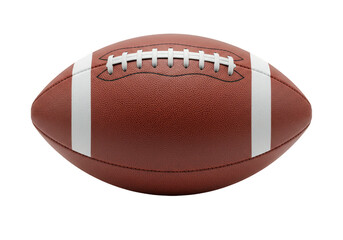 Isolated American Football Leather Ball Detailed Sport PNG Background