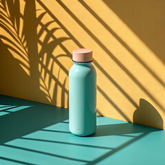 Eco-Friendly Tropical Tumbler in Sunny Outdoor Setting
