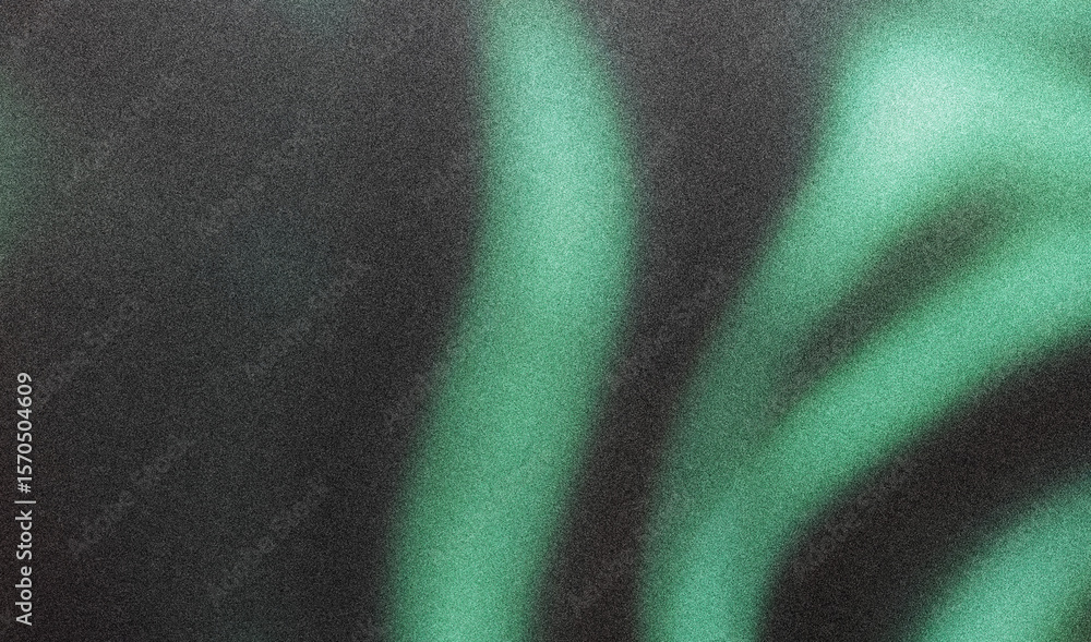 Aufkleber green gradient background abstract color grain texture noise surface grainy