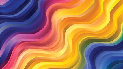 Colorful lines swirl into an abstract rainbow spectrum, creating a bright, vibrant art wallpaper with a dynamic light pattern