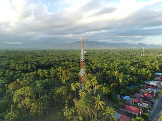 Obraz premium cell phone signal tower