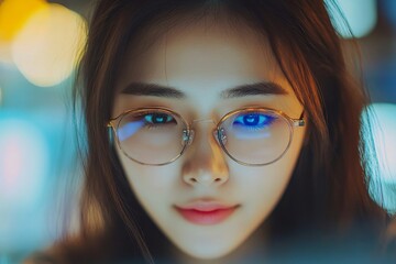 Stressed young Asian woman trying to manage her finances, particularly credit card debt, through calculation and planning, Generative AI